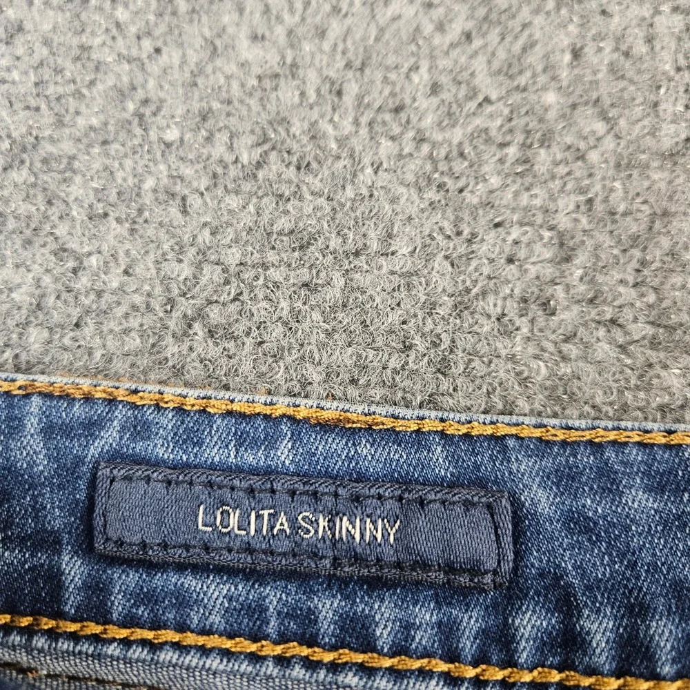 Lucky Brand Lolita Skinny Jeans‎ Womens 14/32 Medium Wash Blue Denim Mid Rise